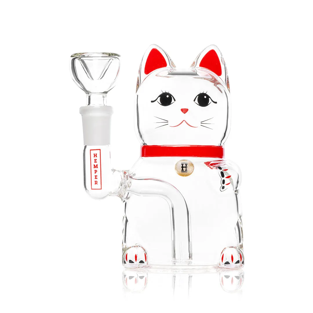 HEMPER - Lucky Money Cat Bong 5"