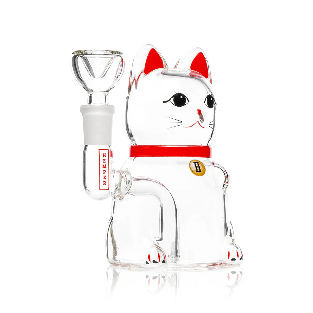 HEMPER - Lucky Money Cat Bong 5"