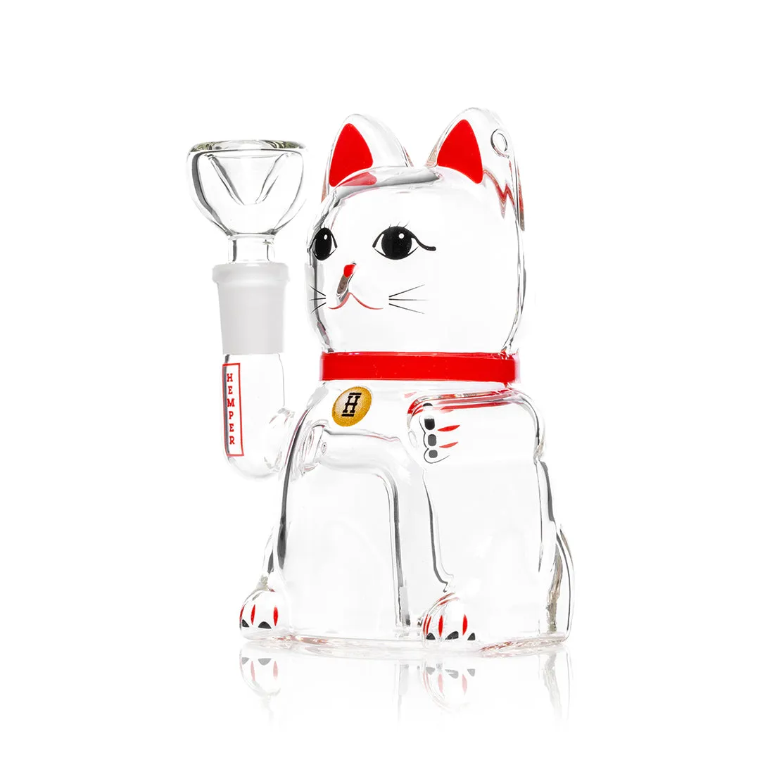 HEMPER - Lucky Money Cat Bong 5"