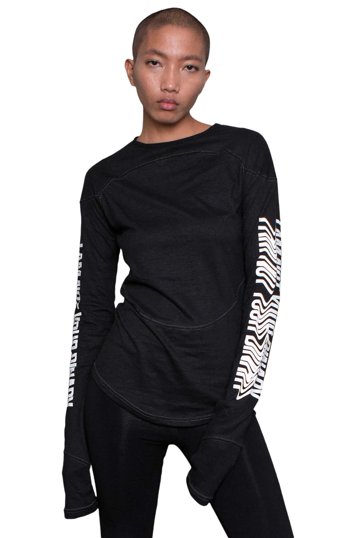 HisHerTheir Print Long Sleeve T