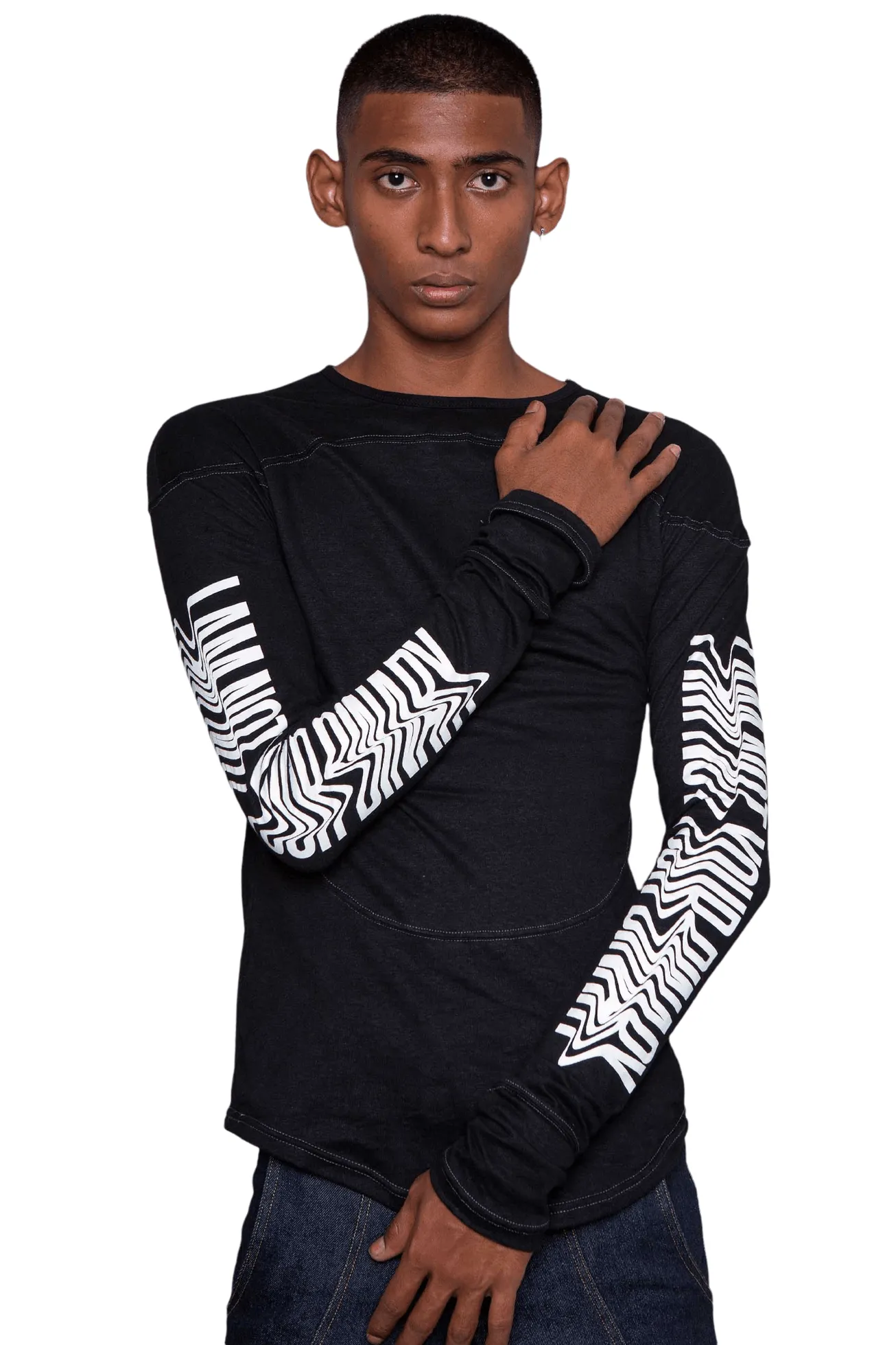 HisHerTheir Print Long Sleeve T