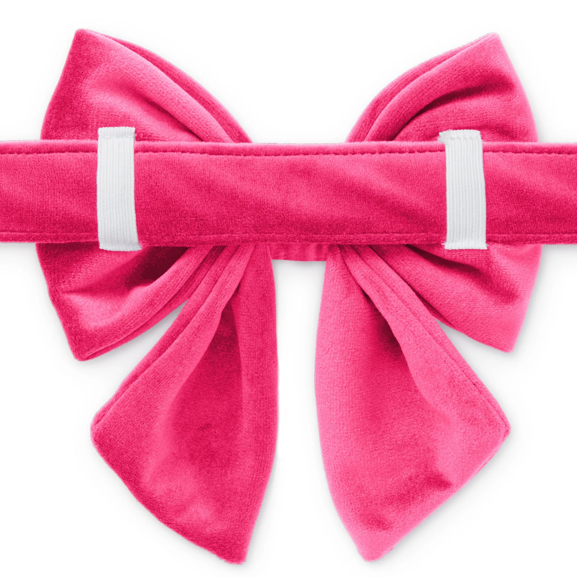 Hot Pink Velvet Lady Dog Bow