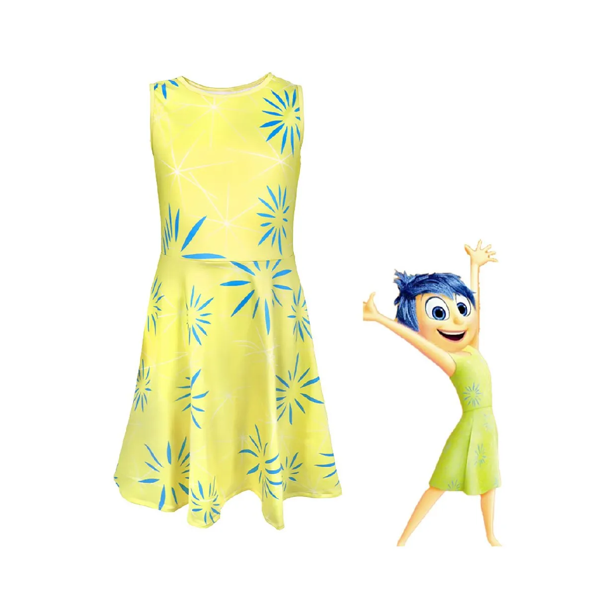 Inside Out 2 Disgust & Joy Cosplay Costume Set