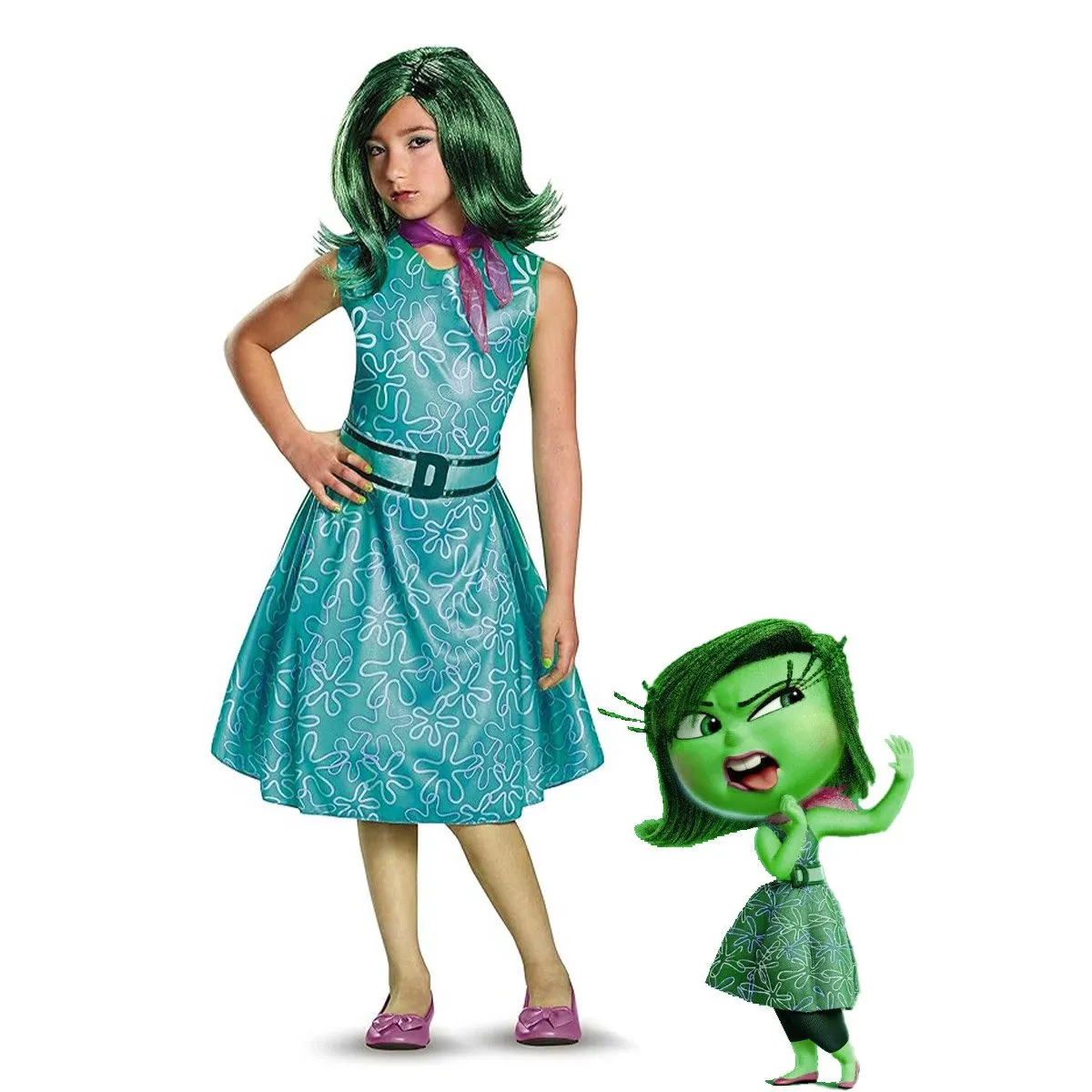 Inside Out 2 Disgust & Joy Cosplay Costume Set