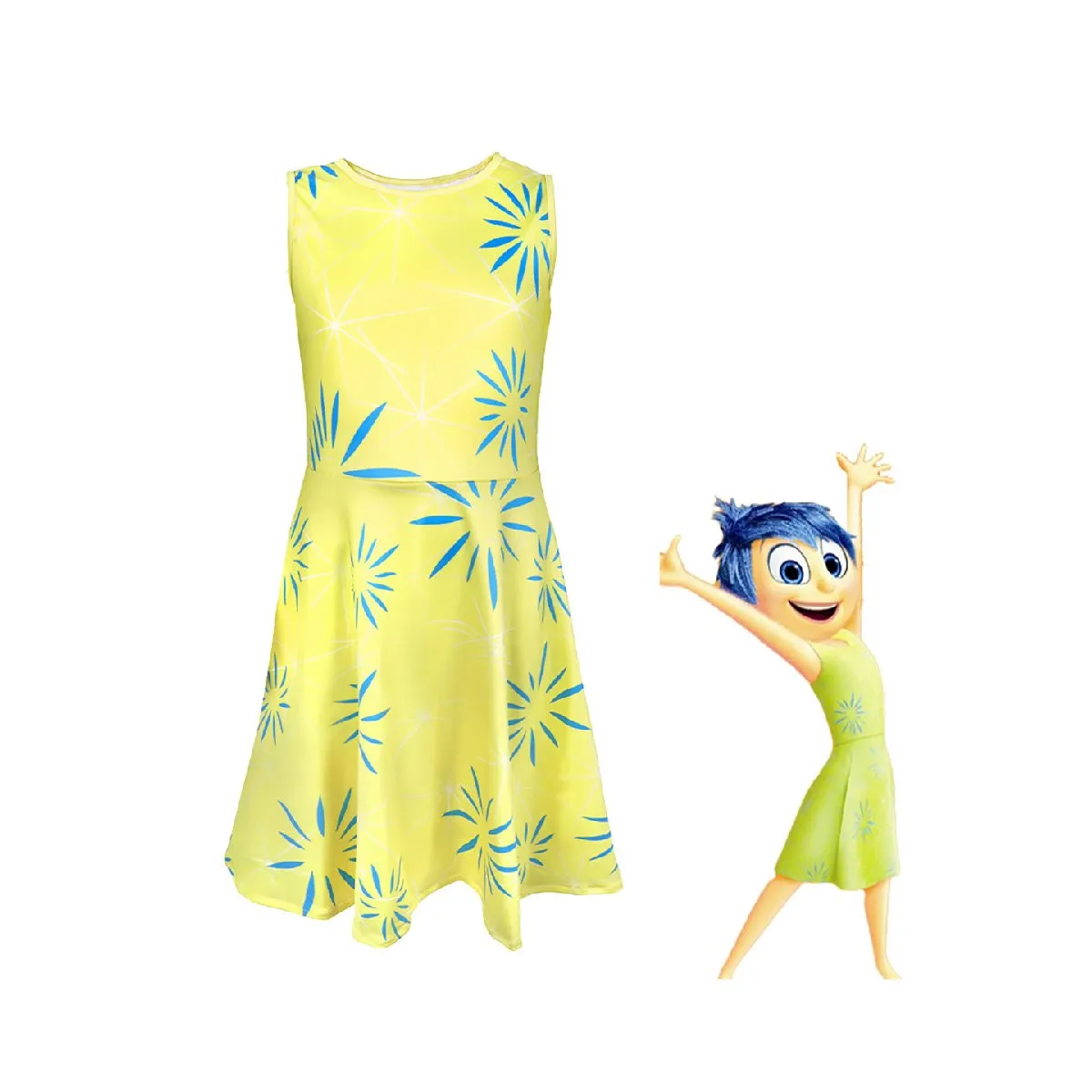 Inside Out 2 Disgust & Joy Cosplay Costume Set