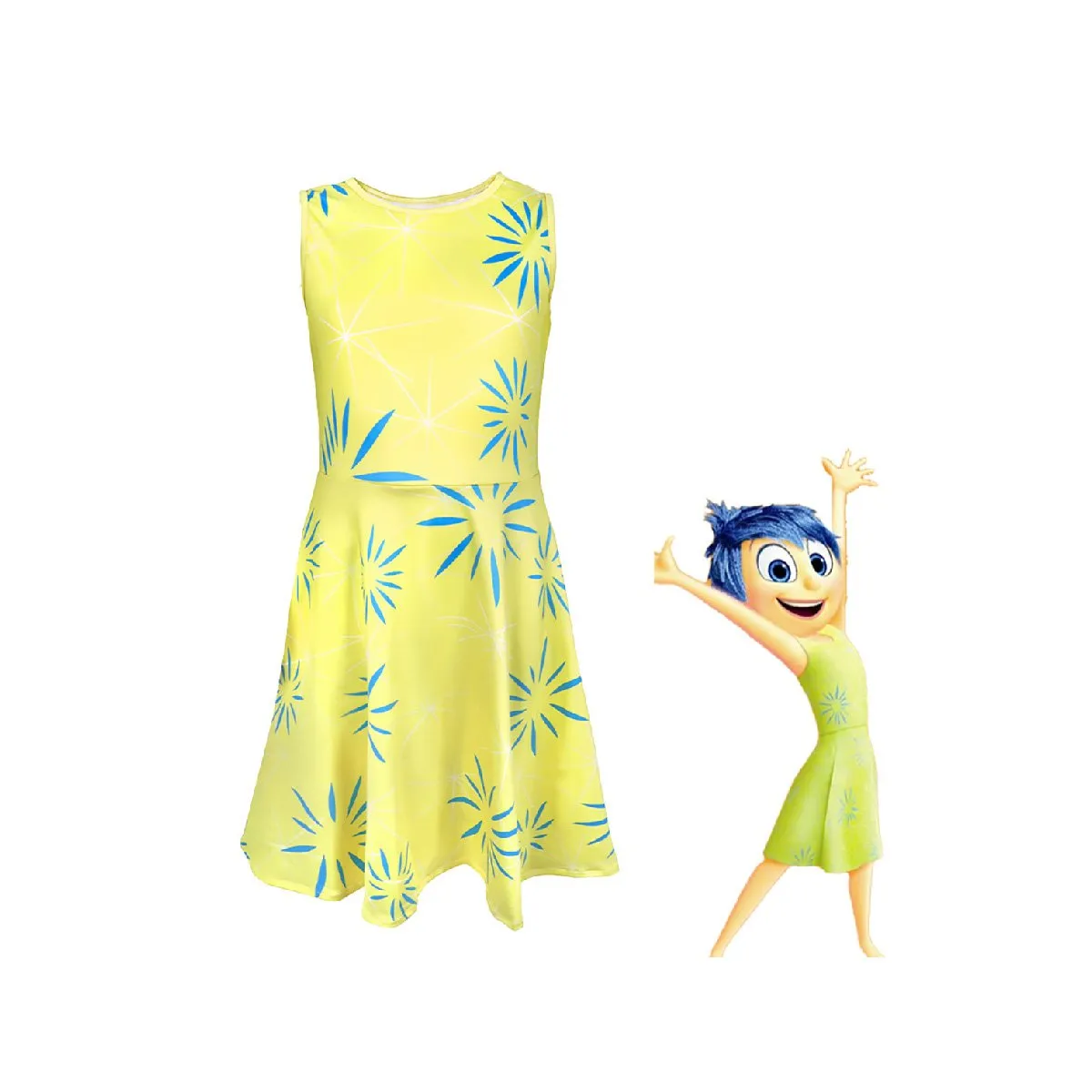 Inside Out 2 Disgust & Joy Cosplay Costume Set