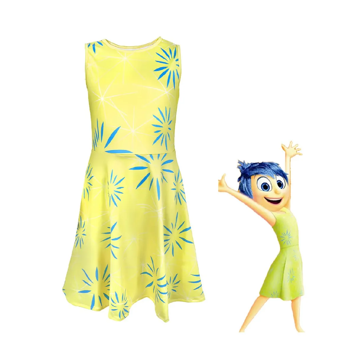 Inside Out 2 Disgust & Joy Cosplay Costume Set