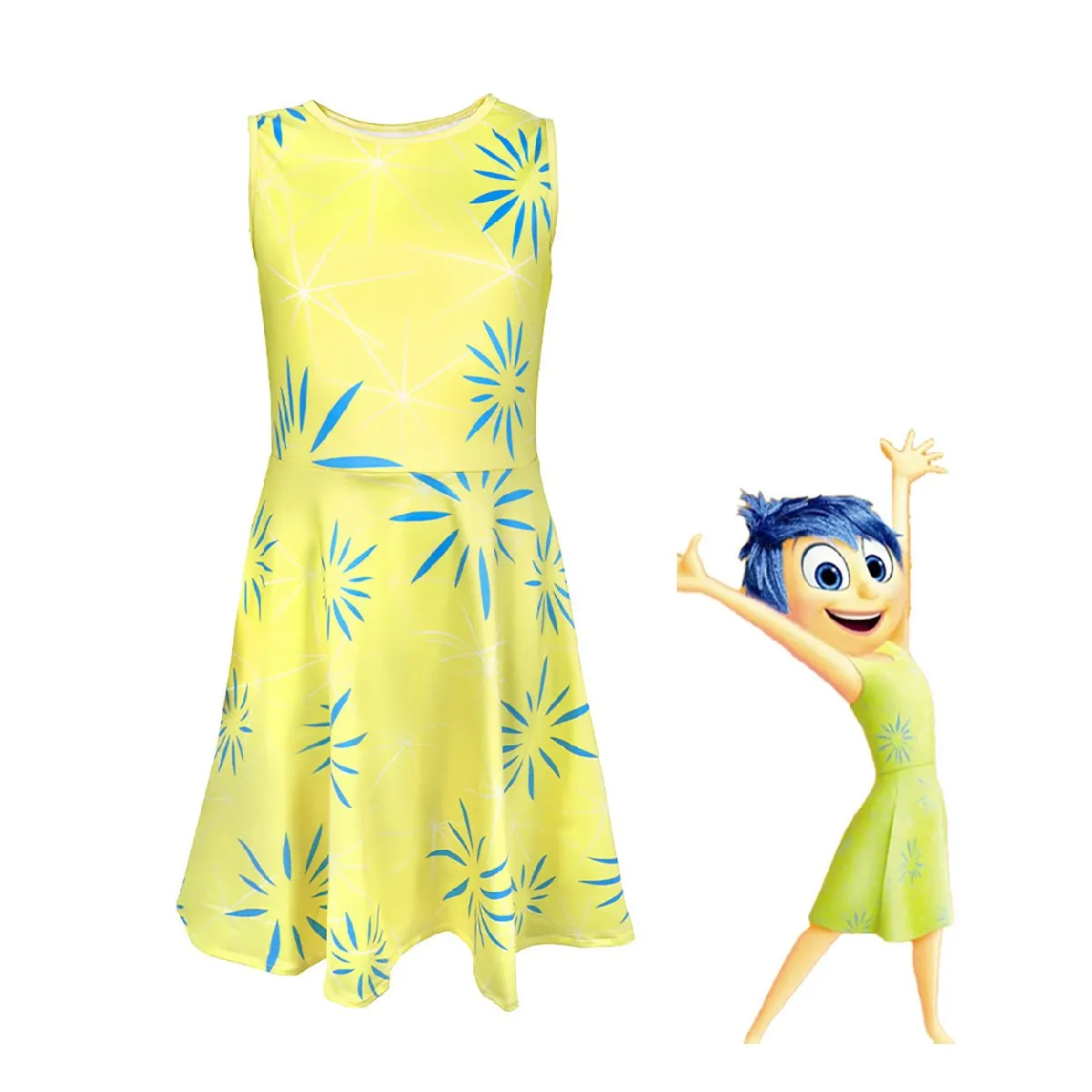 Inside Out 2 Disgust & Joy Cosplay Costume Set