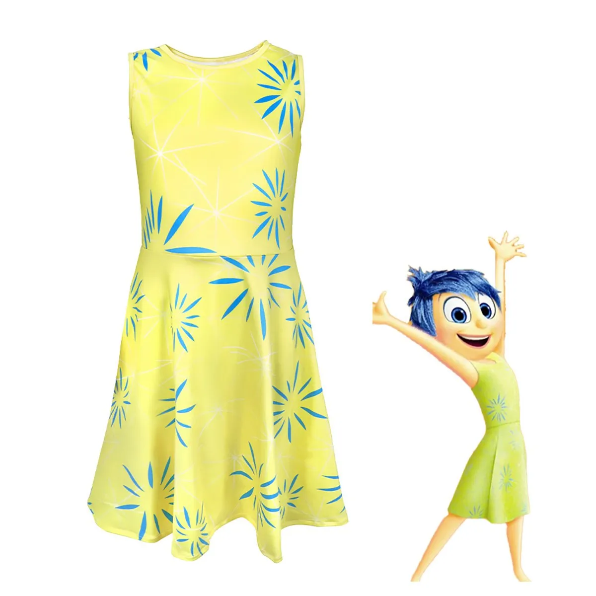 Inside Out 2 Disgust & Joy Cosplay Costume Set