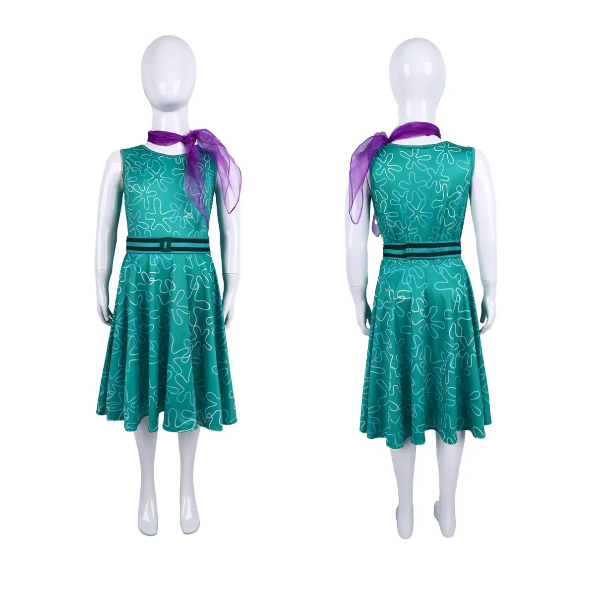 Inside Out 2 Disgust & Joy Cosplay Costume Set