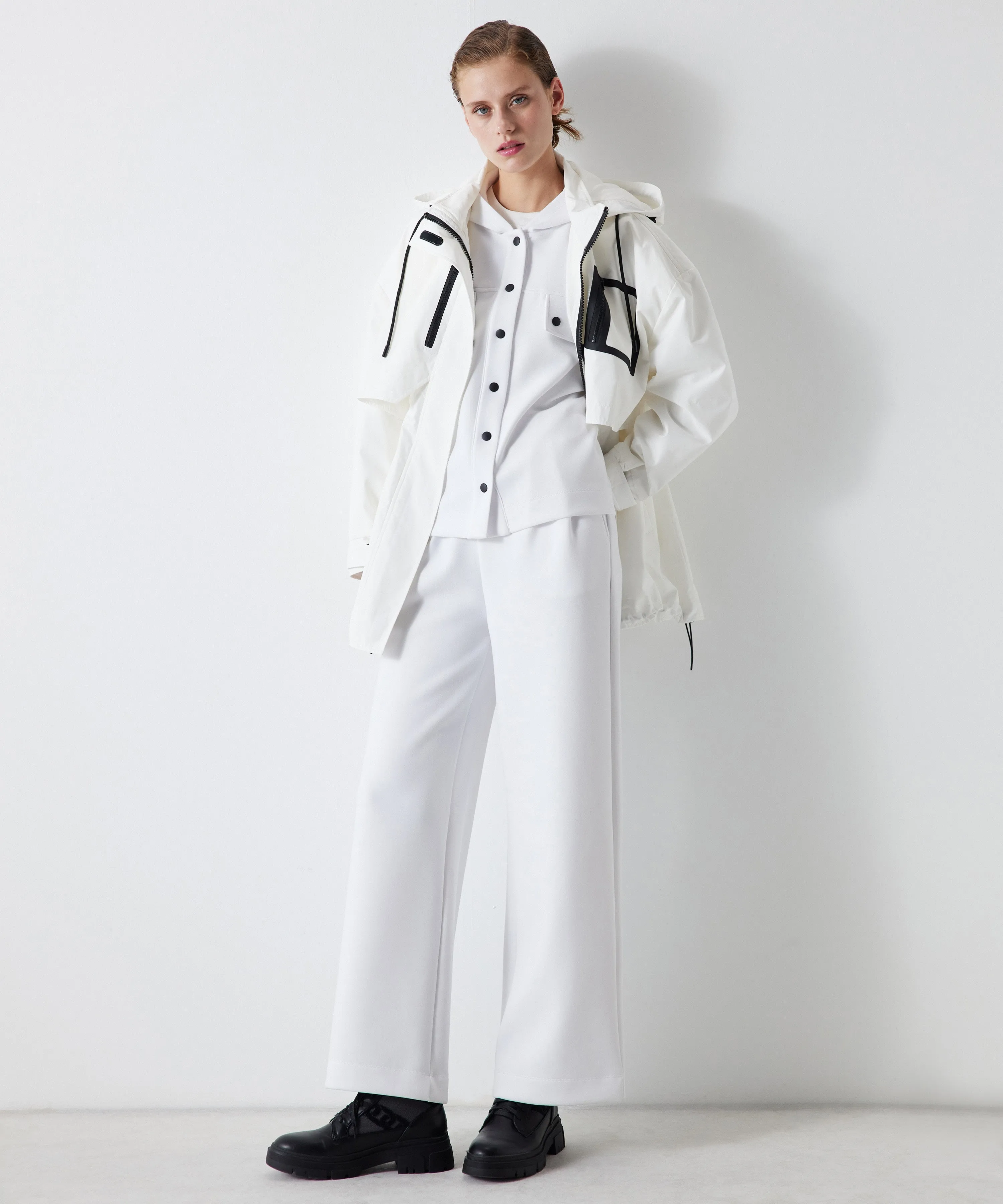 Ipekyol Adjustable Waist Slim Coat White