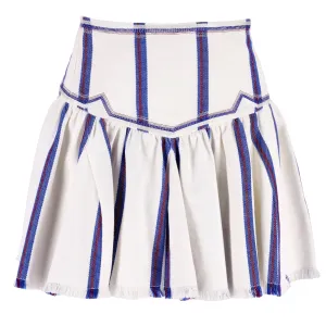 Isabel Marant Etoile Pleated Striped Mini Skirt. Size 36FR