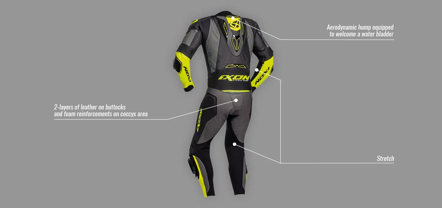 IXON VENDETTA EVO SUIT (Black White Green)