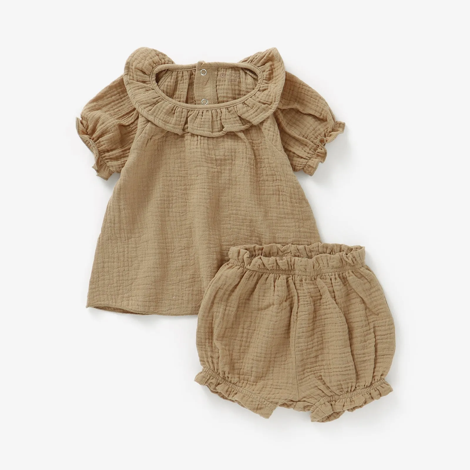 JBØRN Organic Cotton Muslin Baby Girl Outfit | Personalisable