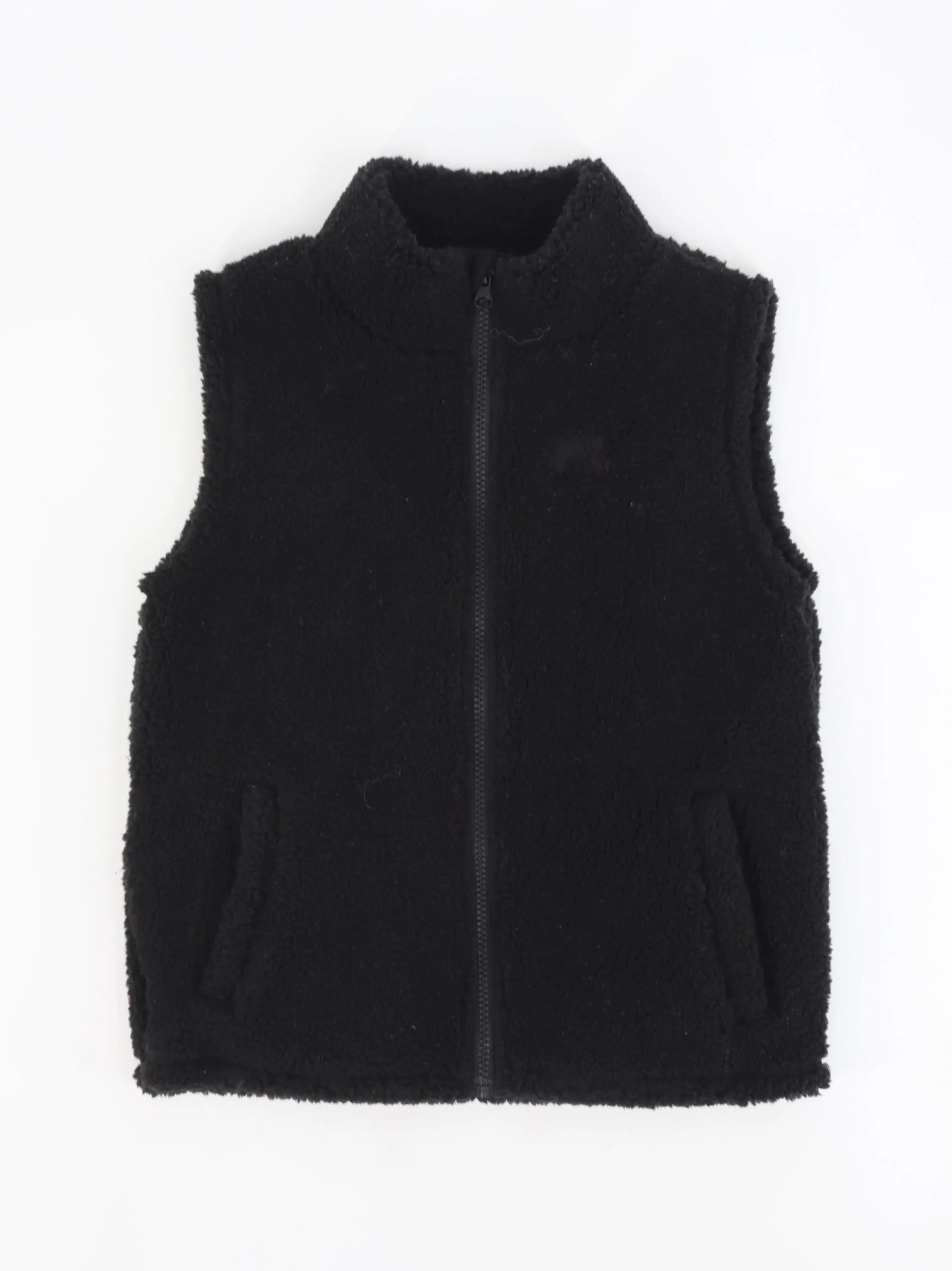 Kids Girl's Faux Fur Vest,Black