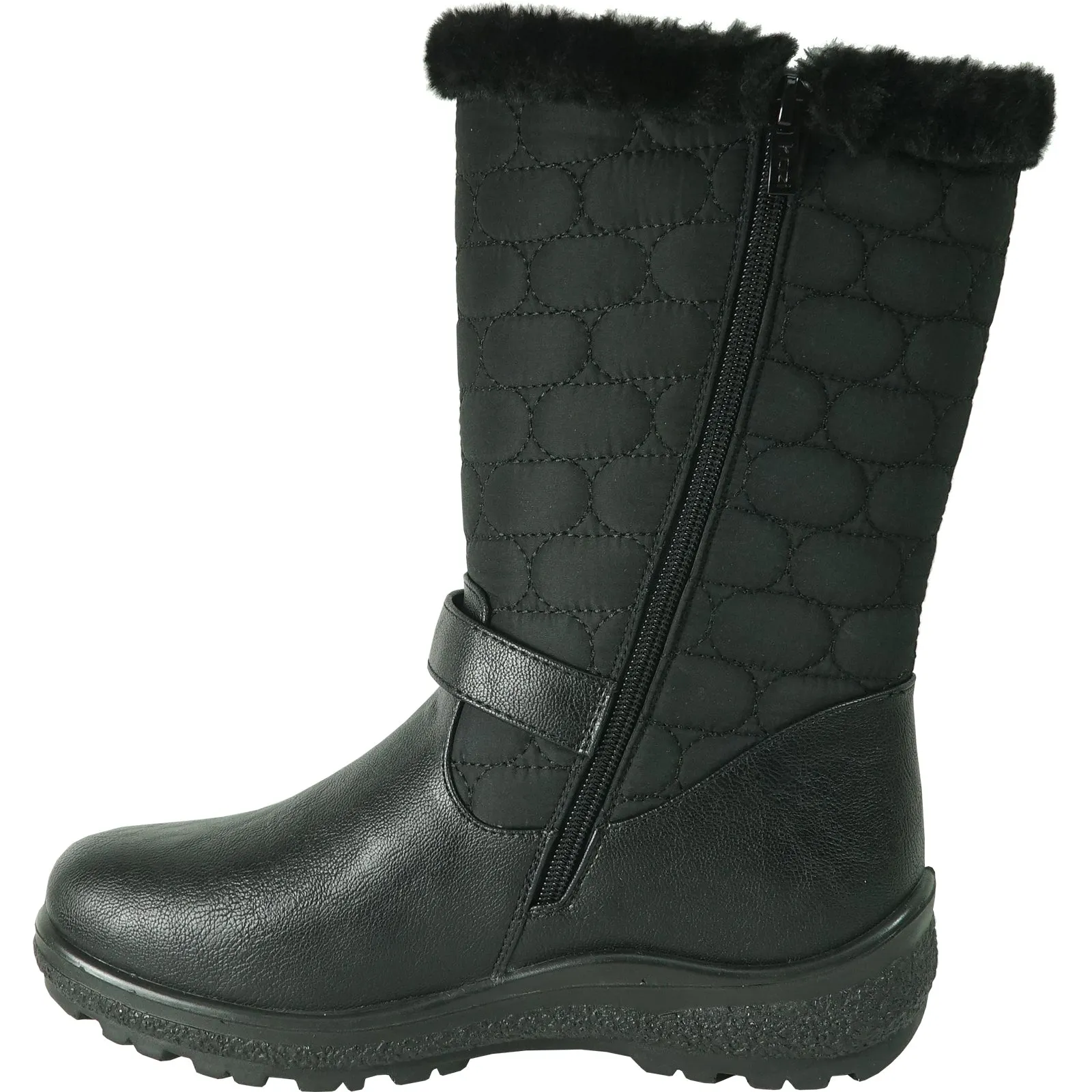 KOZI Canada Women Boot OY2555 Ankle Winter Fur Casual Boot Black