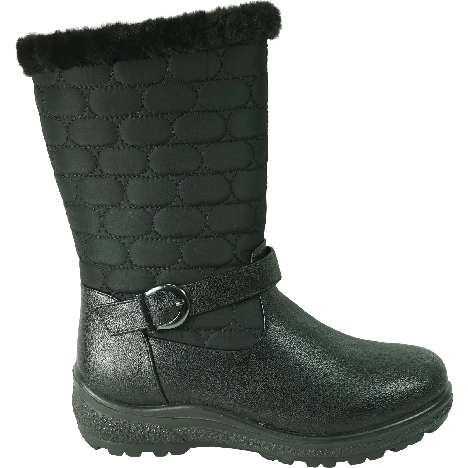 KOZI Canada Women Boot OY2555 Ankle Winter Fur Casual Boot Black