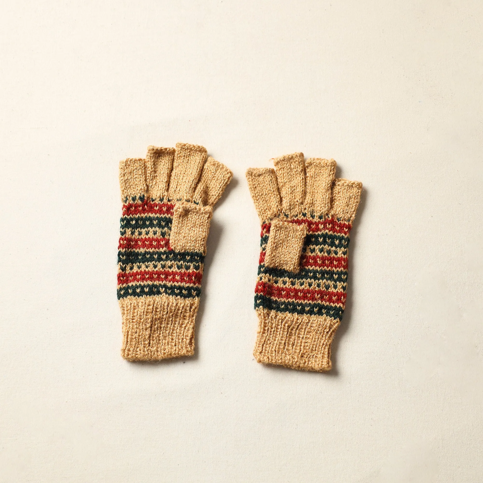 Kumaun Hand Knitted Woolen Gloves (Adult) 08