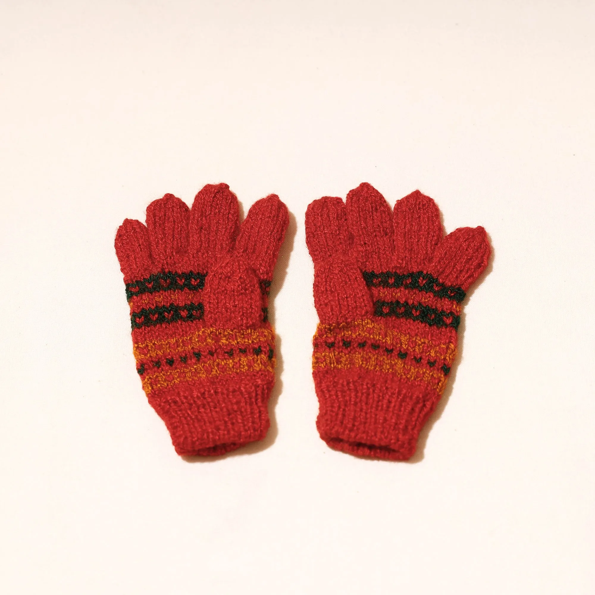 Kumaun Hand Knitted Woolen Gloves (Kids)