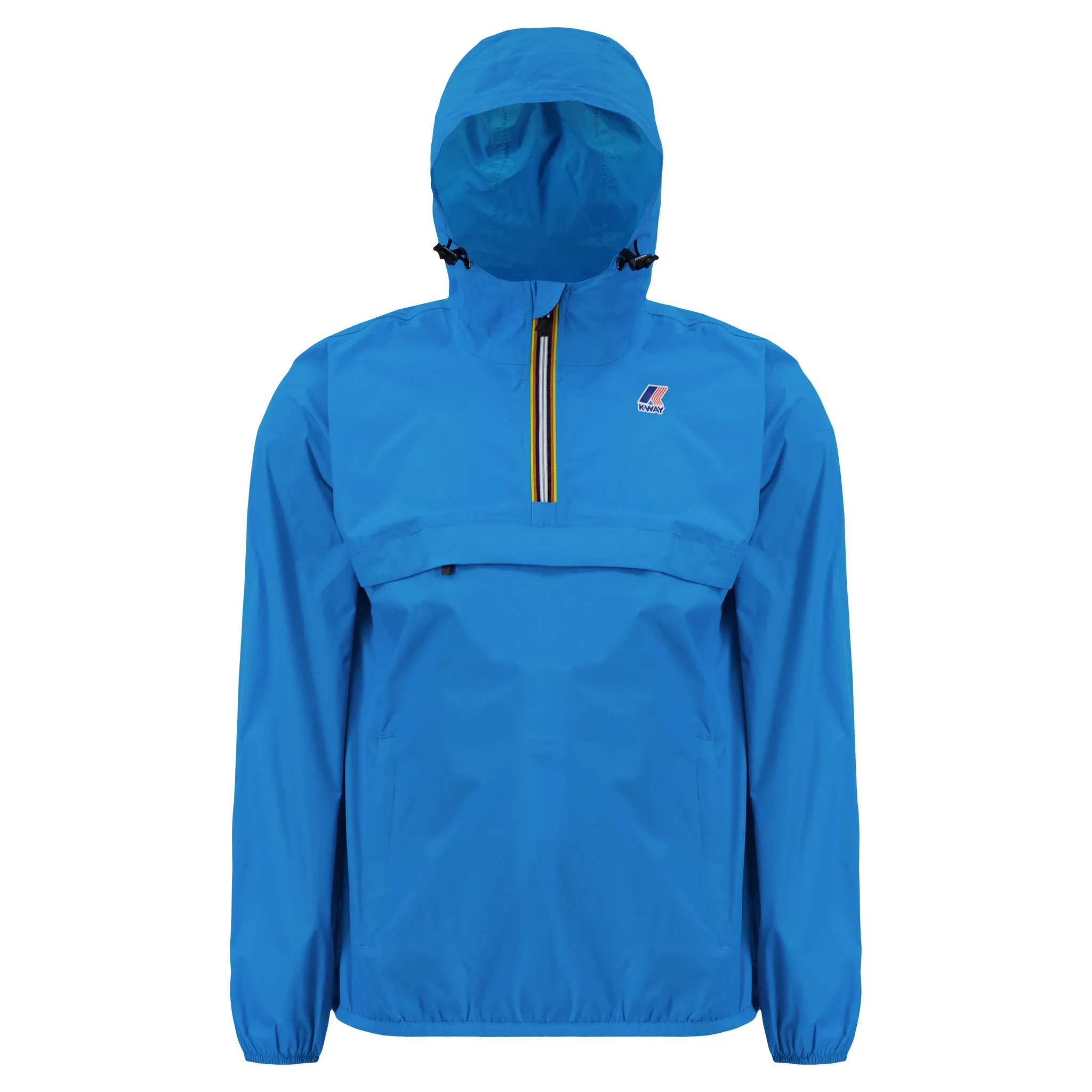 Leon - Packable Quarter Zip Rain Jacket in Turquoise Dk