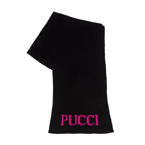 Logo Jacquard Ribbed Scarf