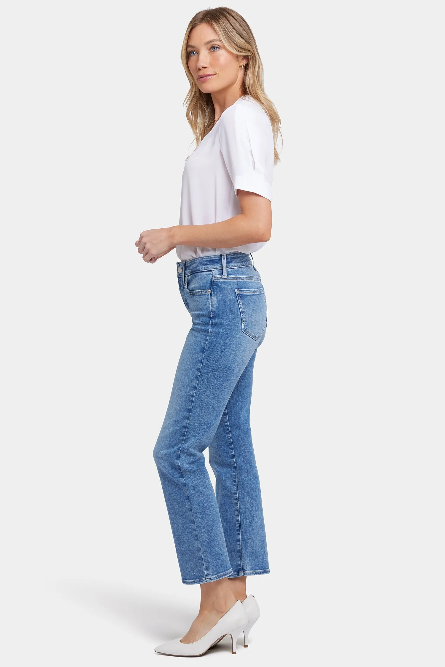 Marilyn Straight Ankle Jeans - Malibu Cove