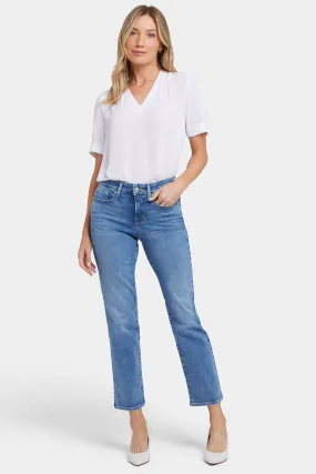 Marilyn Straight Ankle Jeans - Malibu Cove