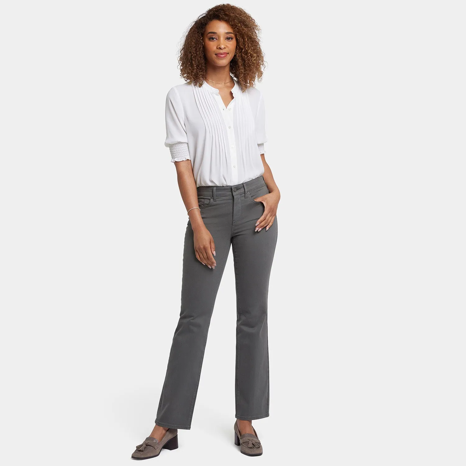 Marilyn Straight Jeans In Petite - Vine Leaf