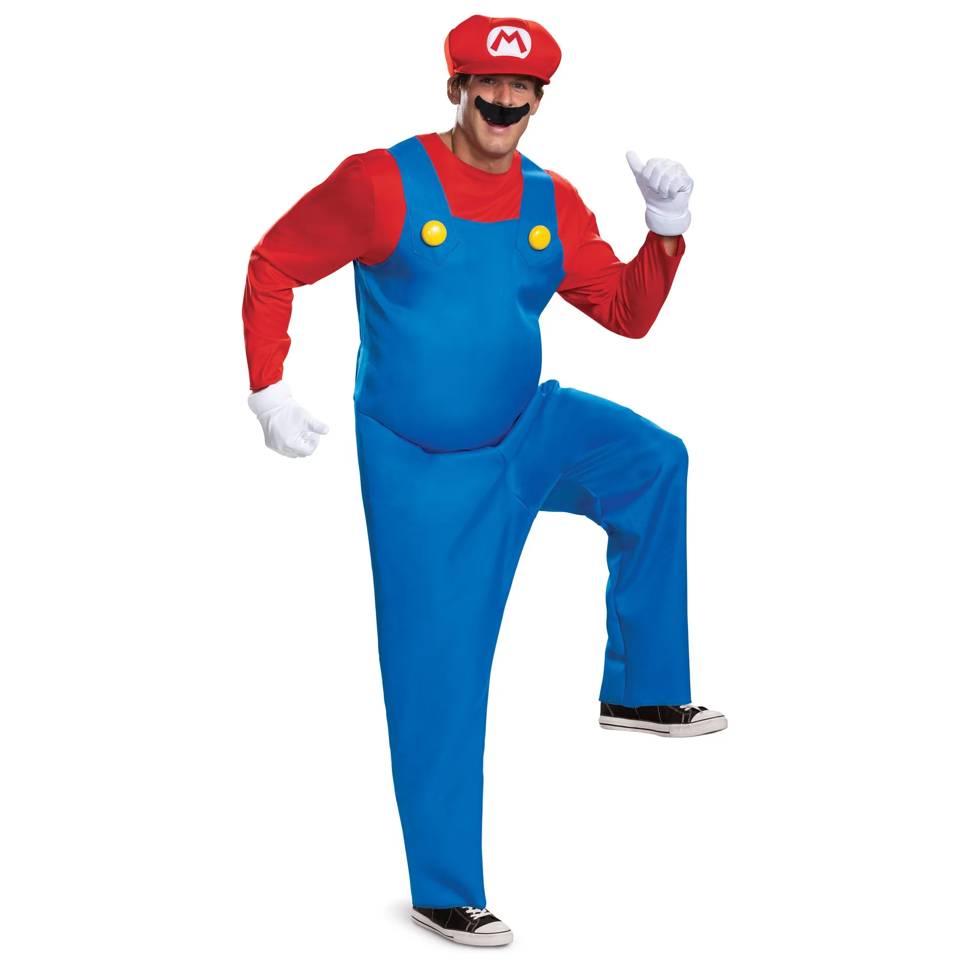 Mario Deluxe Costume for Adults, Super Mario Bros.