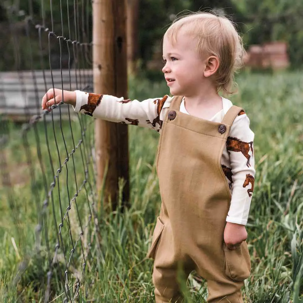 Milkbarn Rust Denim Overalls