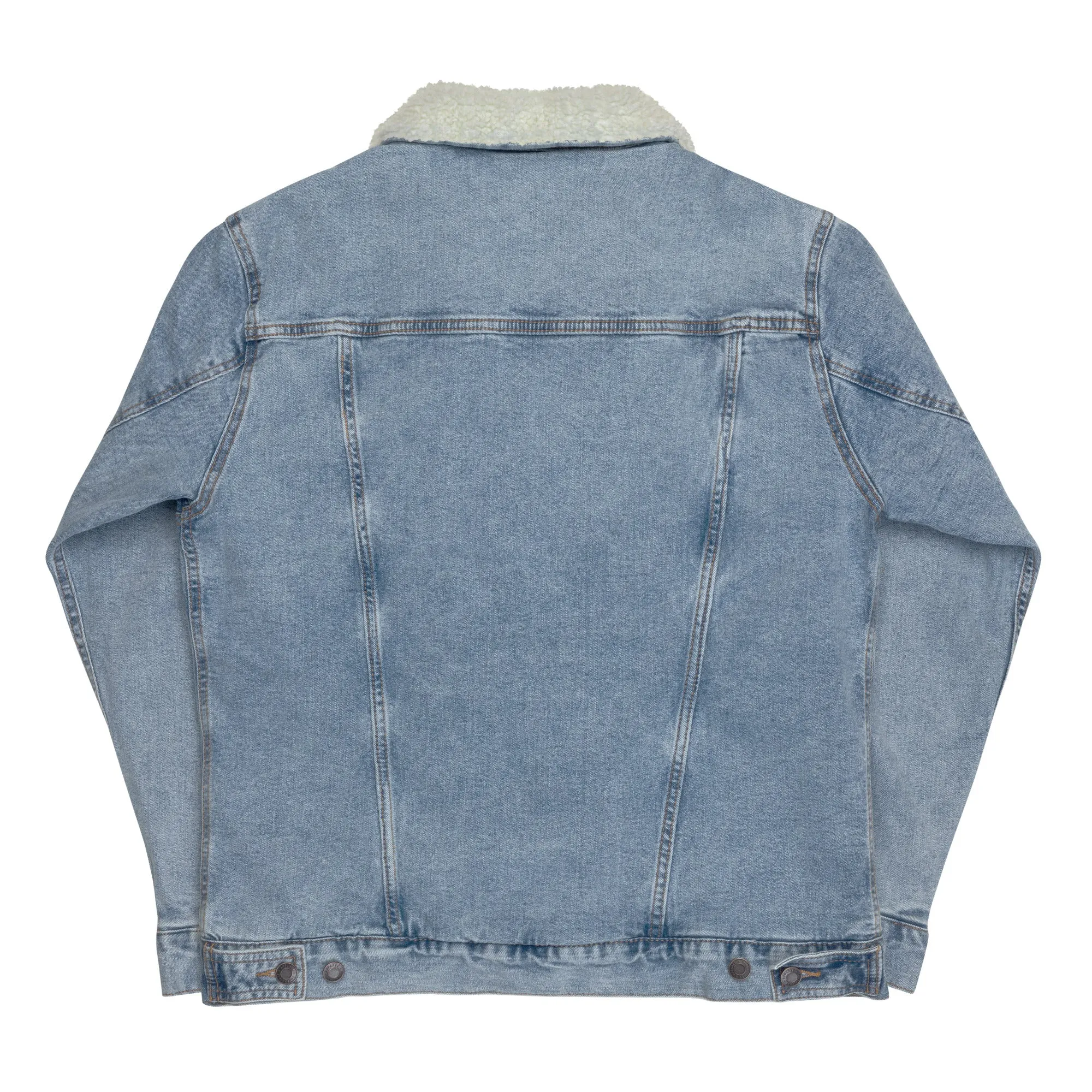 NEVER LEGAL 9X-Unisex denim sherpa jacket