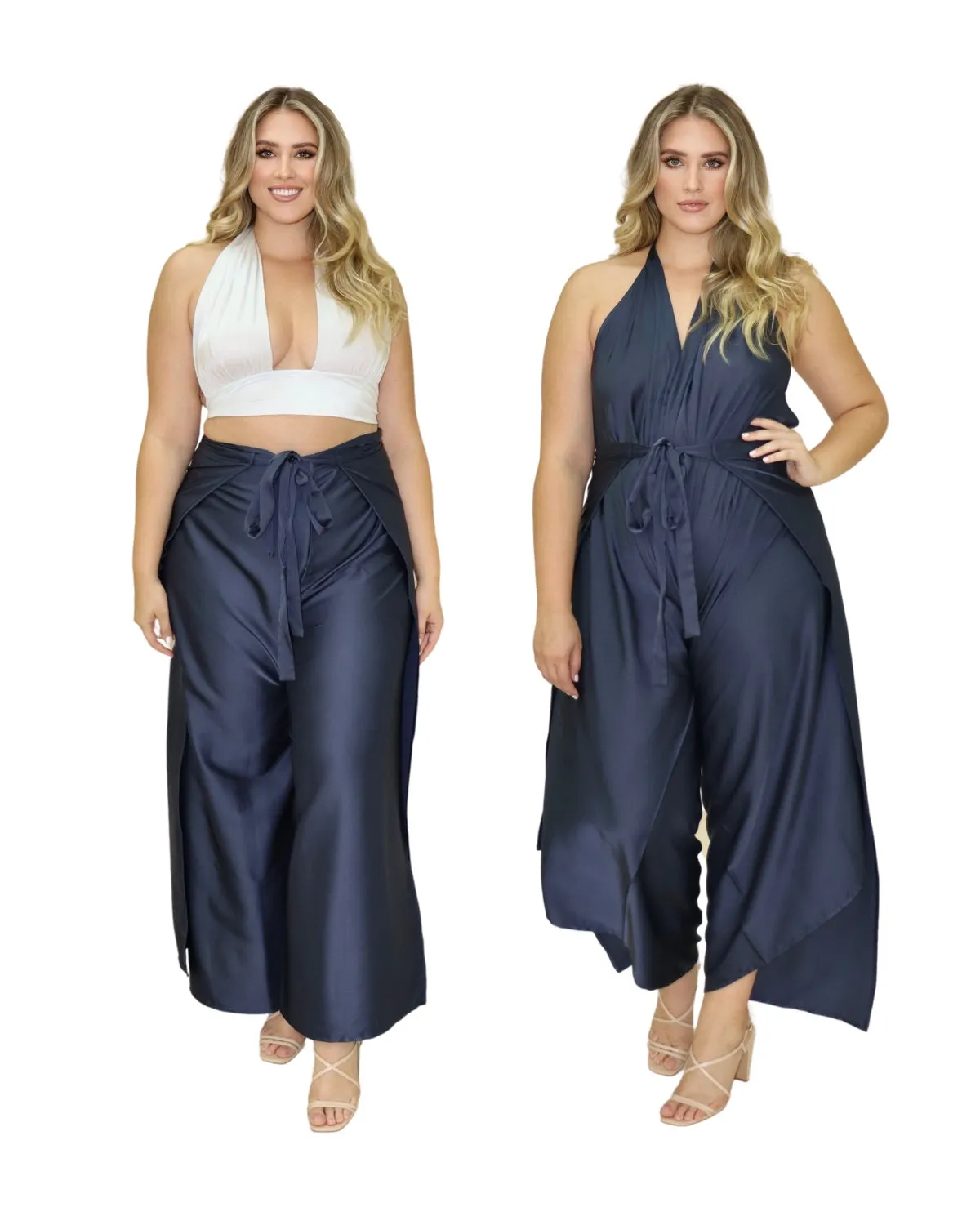 Pant to Jumpsuit - Viscose Satin