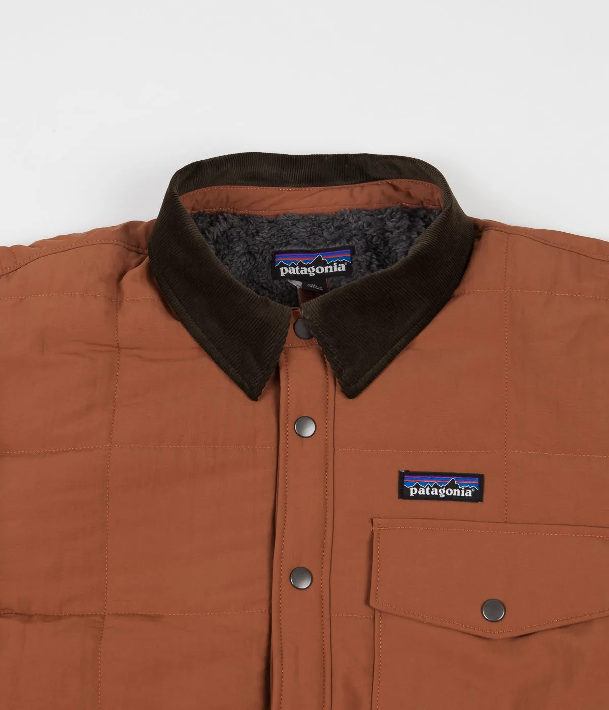 Patagonia Isthmus Quilted Shirt Jacket - Sisu Brown