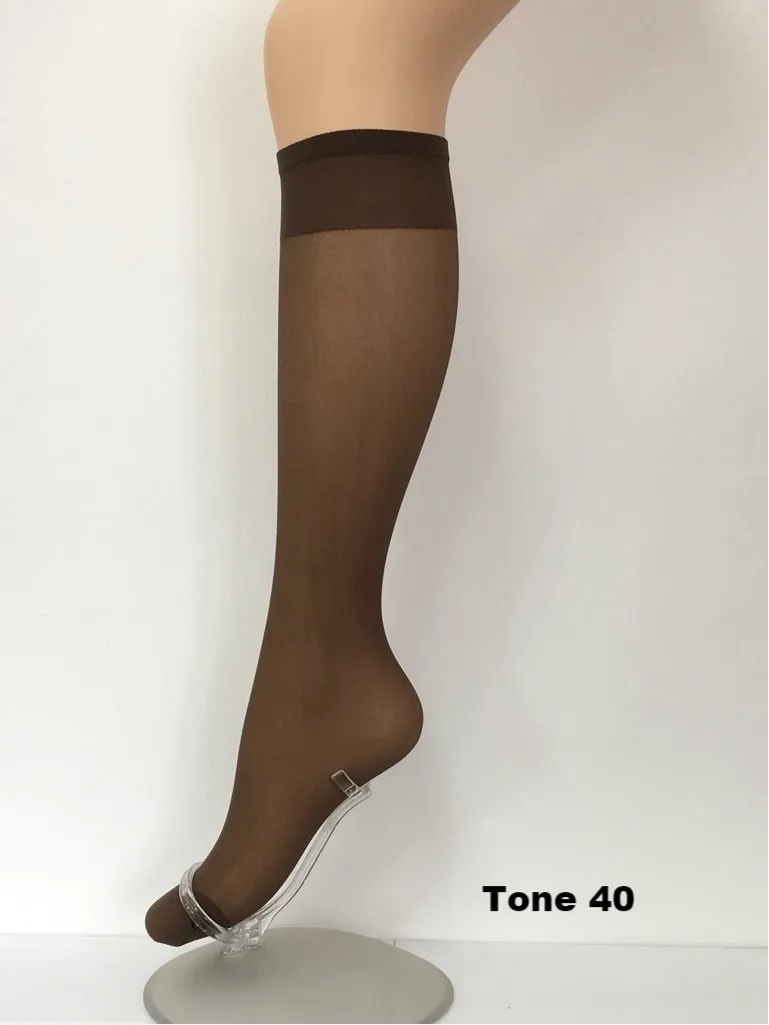 Pendeza Knee High Socks 15 Denier - 2 Pair Pack