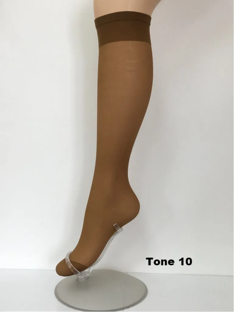 Pendeza Knee High Socks 15 Denier - 2 Pair Pack