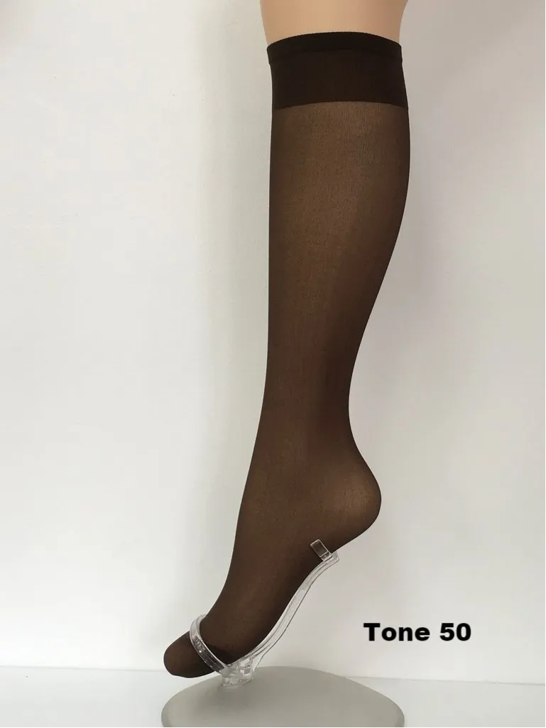 Pendeza Knee High Socks 15 Denier - 2 Pair Pack