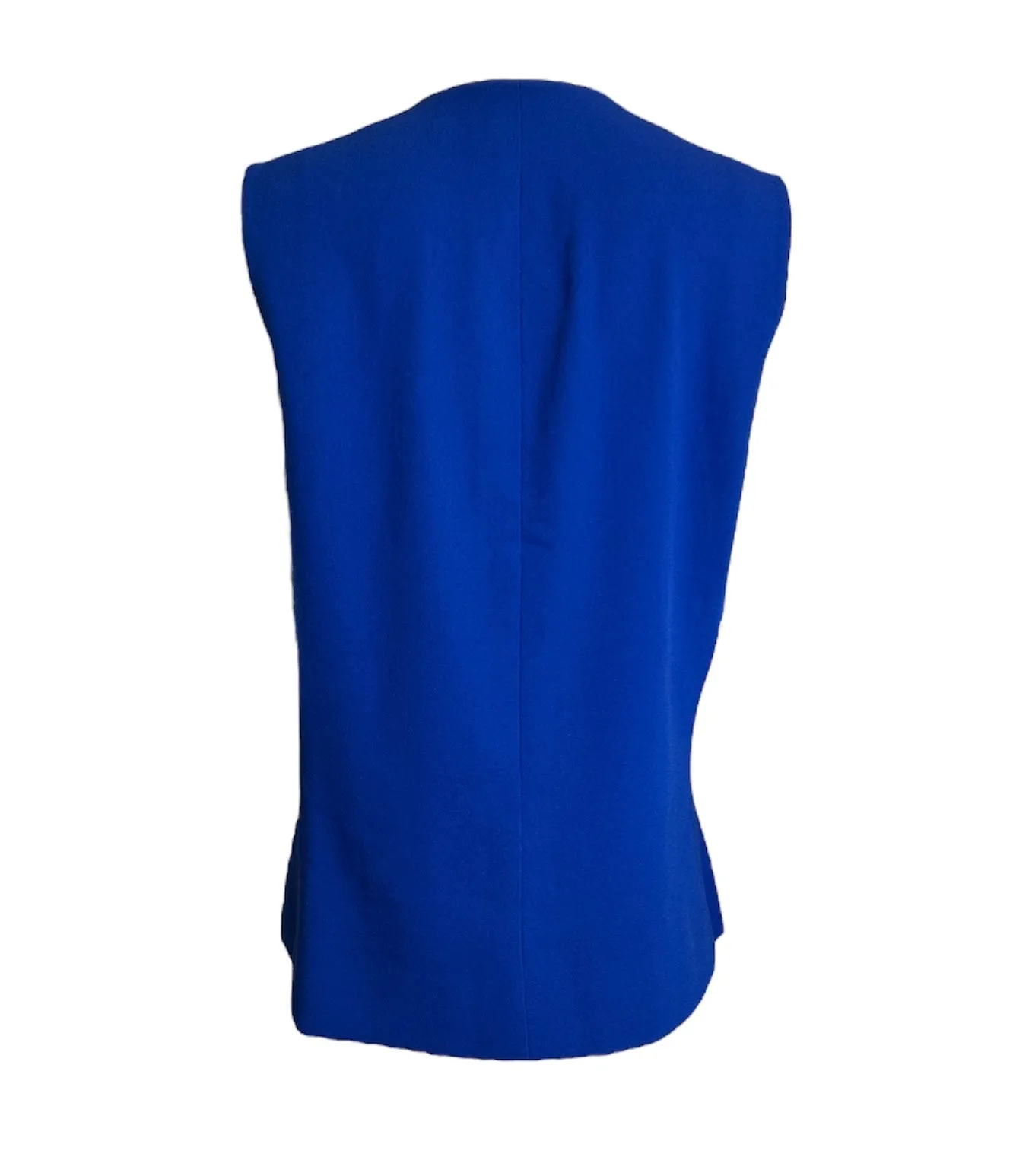 Pierre Cardin Couture Blue Bubble Sleeveless Jacket