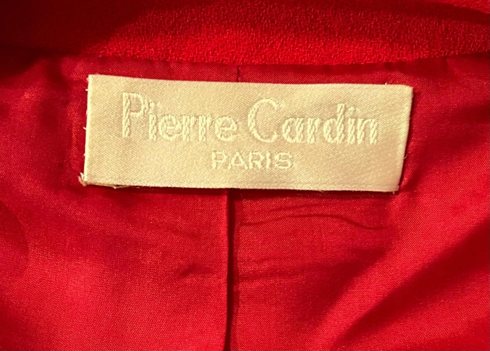 Pierre Cardin Couture Red Bubble Sleeveless Jacket