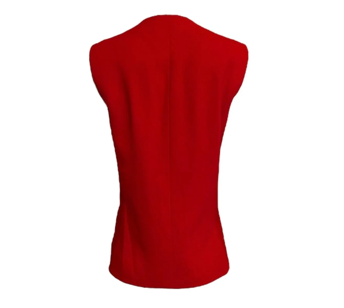 Pierre Cardin Couture Red Bubble Sleeveless Jacket