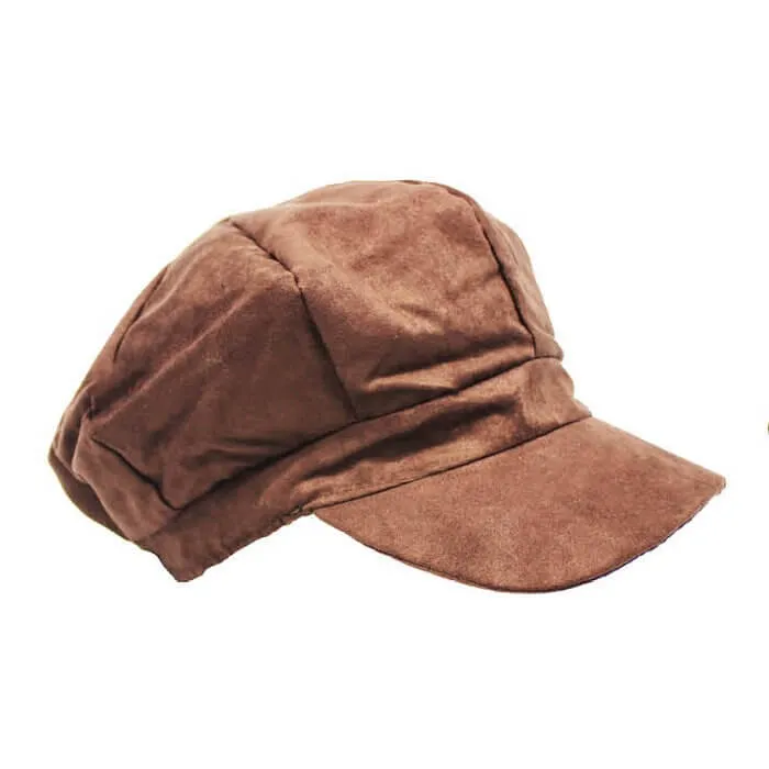 Poor Boy Vintage Flat Cap - Dark Brown