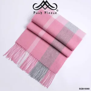 POSH FLEECE Pure Wool Luxurious Scarf with Fringed Trim SGB10068