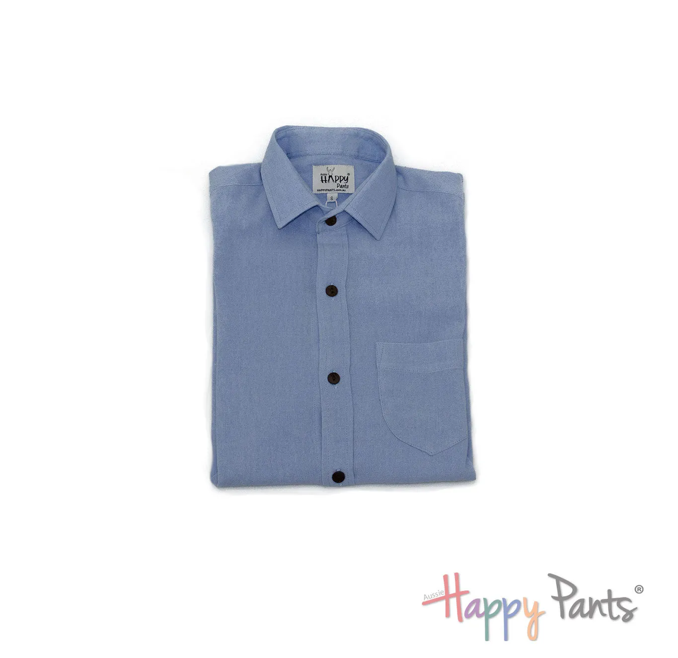 Powder Blue Button Shirt