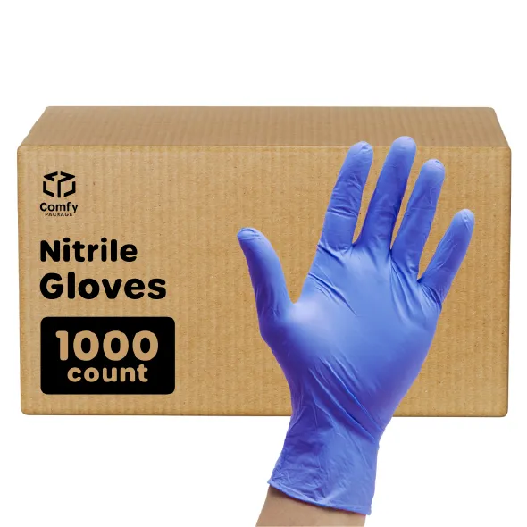 Powder-Free Disposable Nitrile Gloves - Large