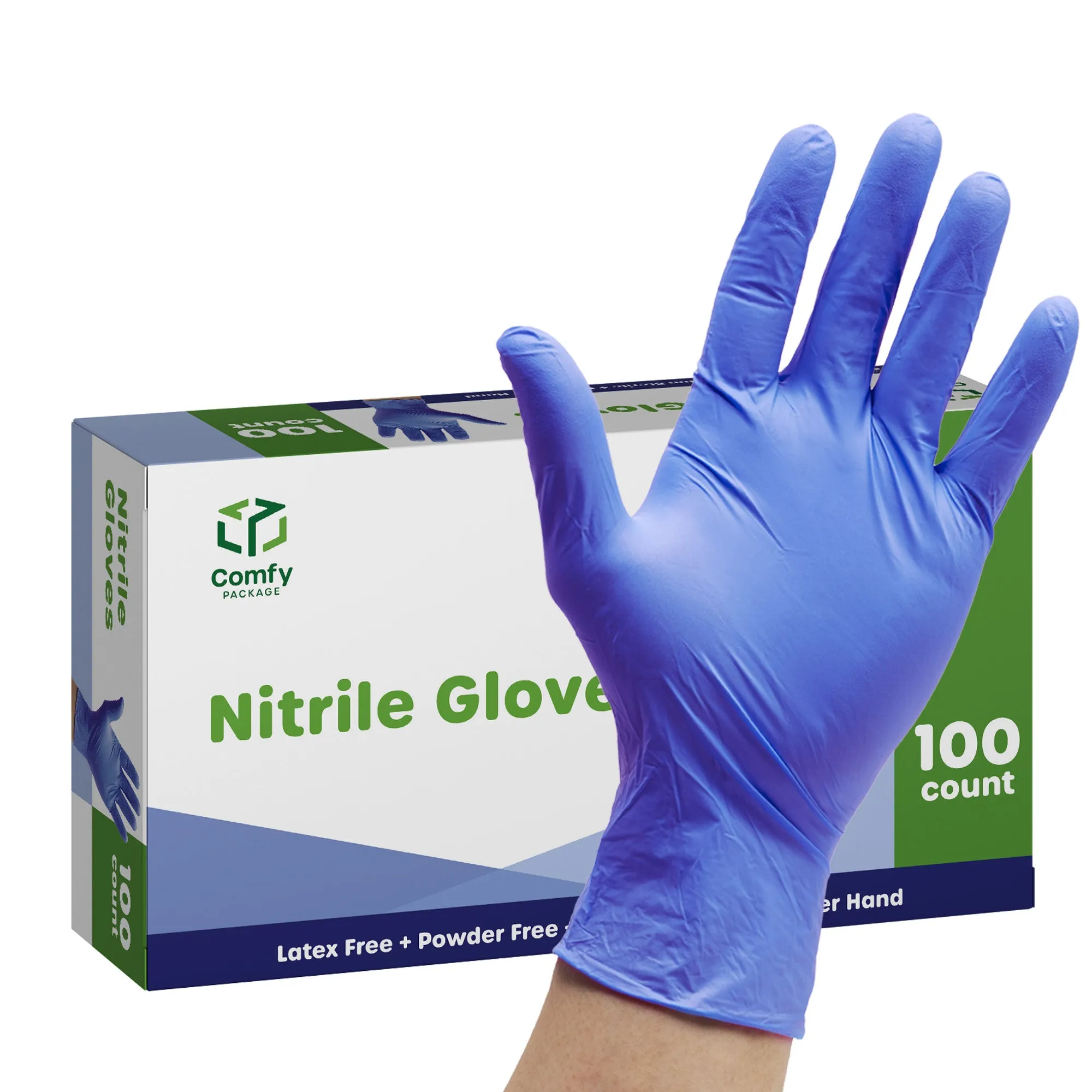 Powder-Free Disposable Nitrile Gloves - Small