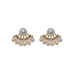 Princess Jacket Pearl Studs