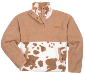 Quarter Snap Pull On Sherpa Cow Simply Southern