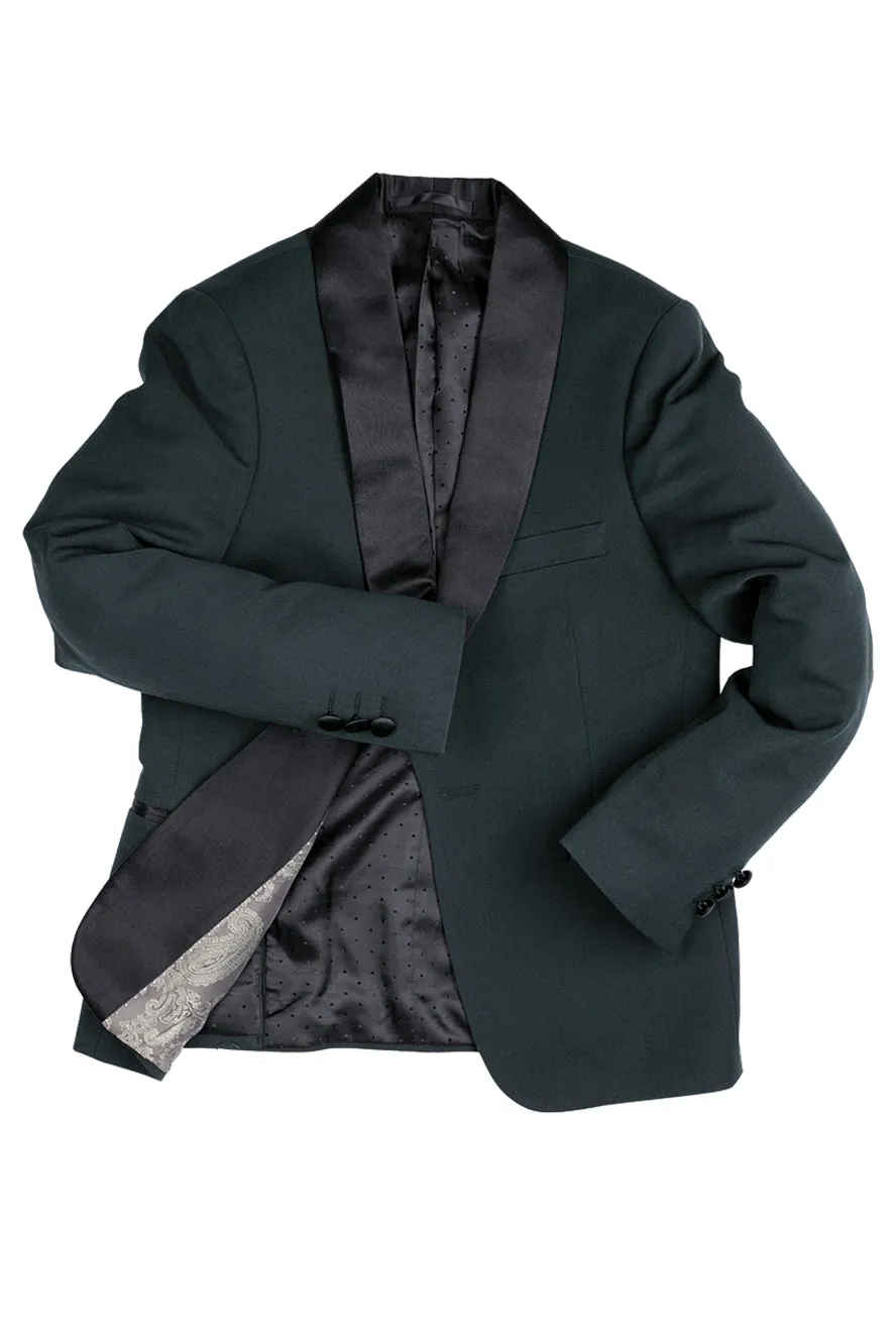 "London" Kids Hunter Green Tuxedo (5-Piece Set)