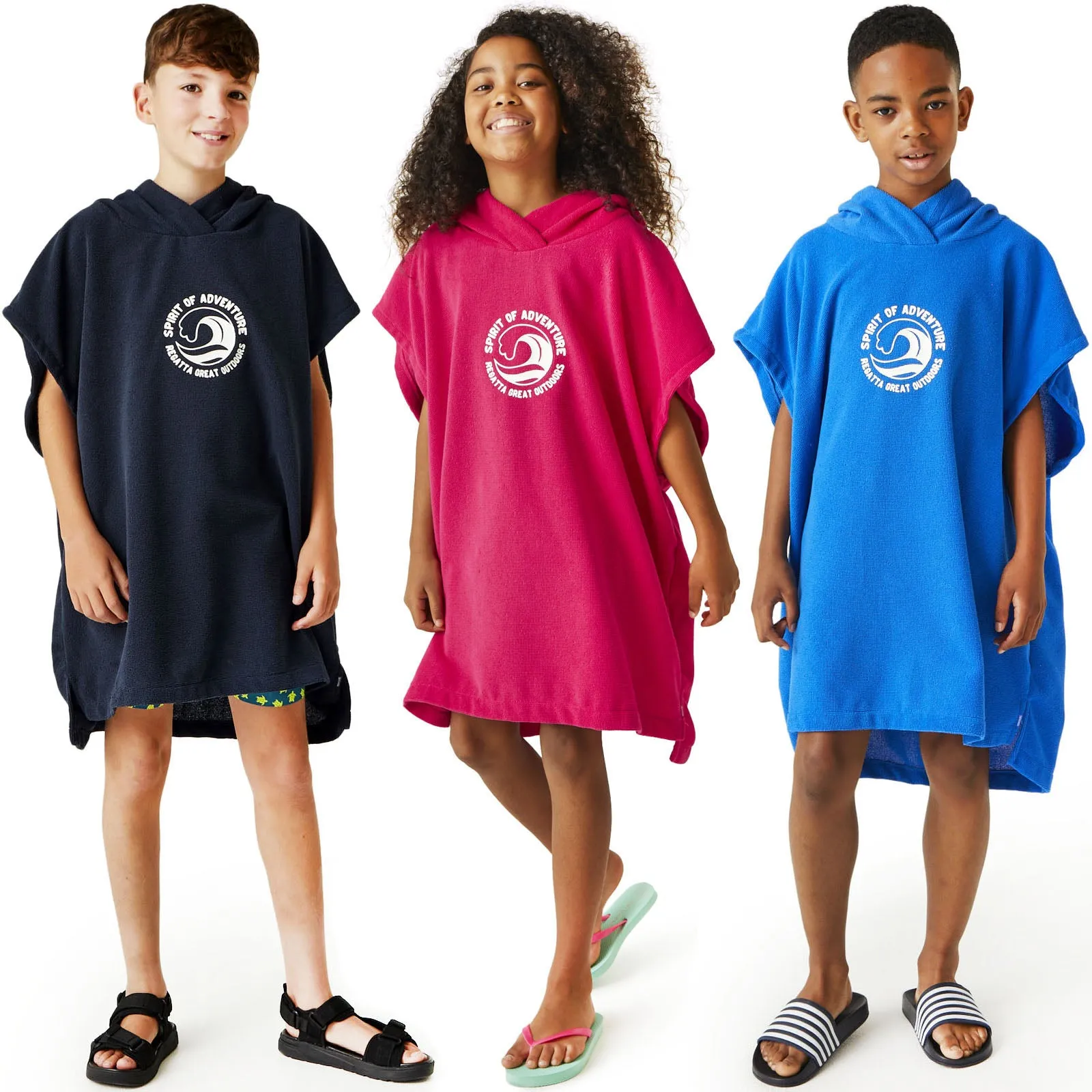 Regatta Kids Hooded Surf Surfing Swim Swimming Beach Towel Poncho