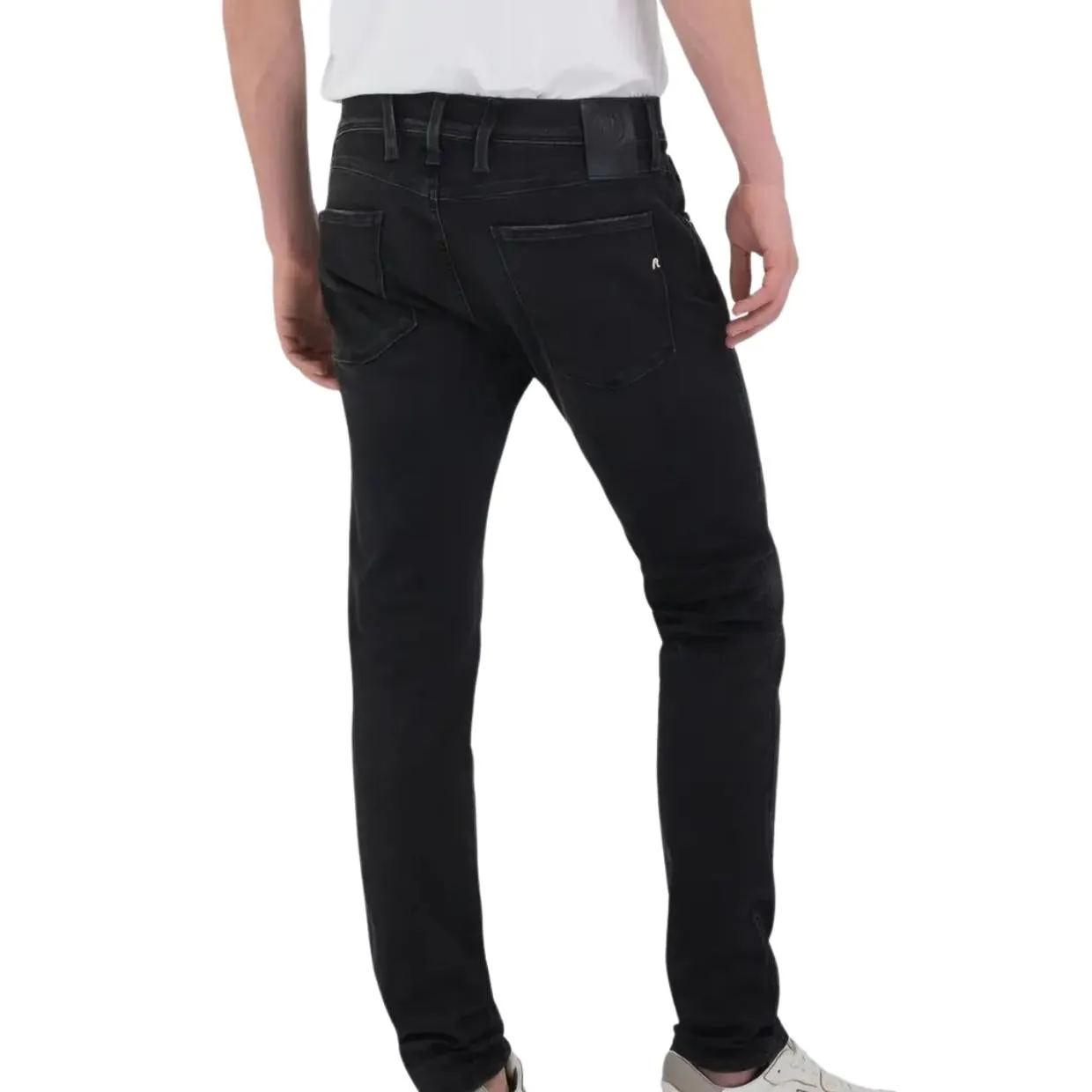 Replay Anbass Hyperflex Cloud Slim Fit Black Denim Jeans