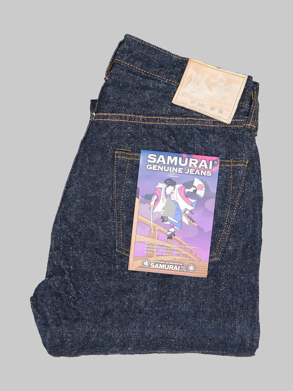 Samurai Jeans S0255XX "Ushiwaka" Model 15oz Slim Tapered Jeans